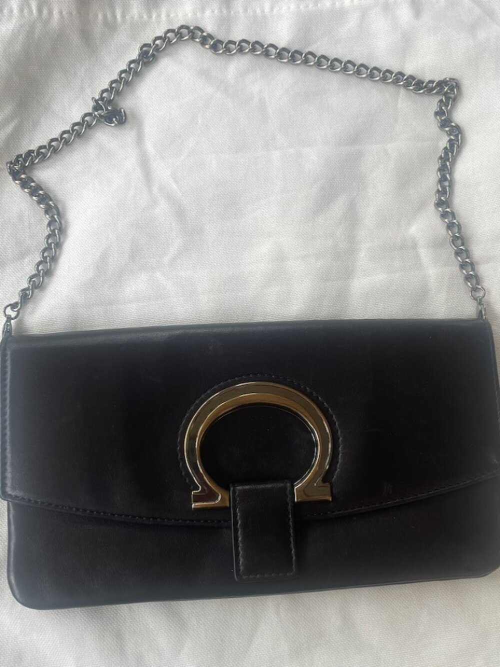 Black leather Salvatore Ferragamo